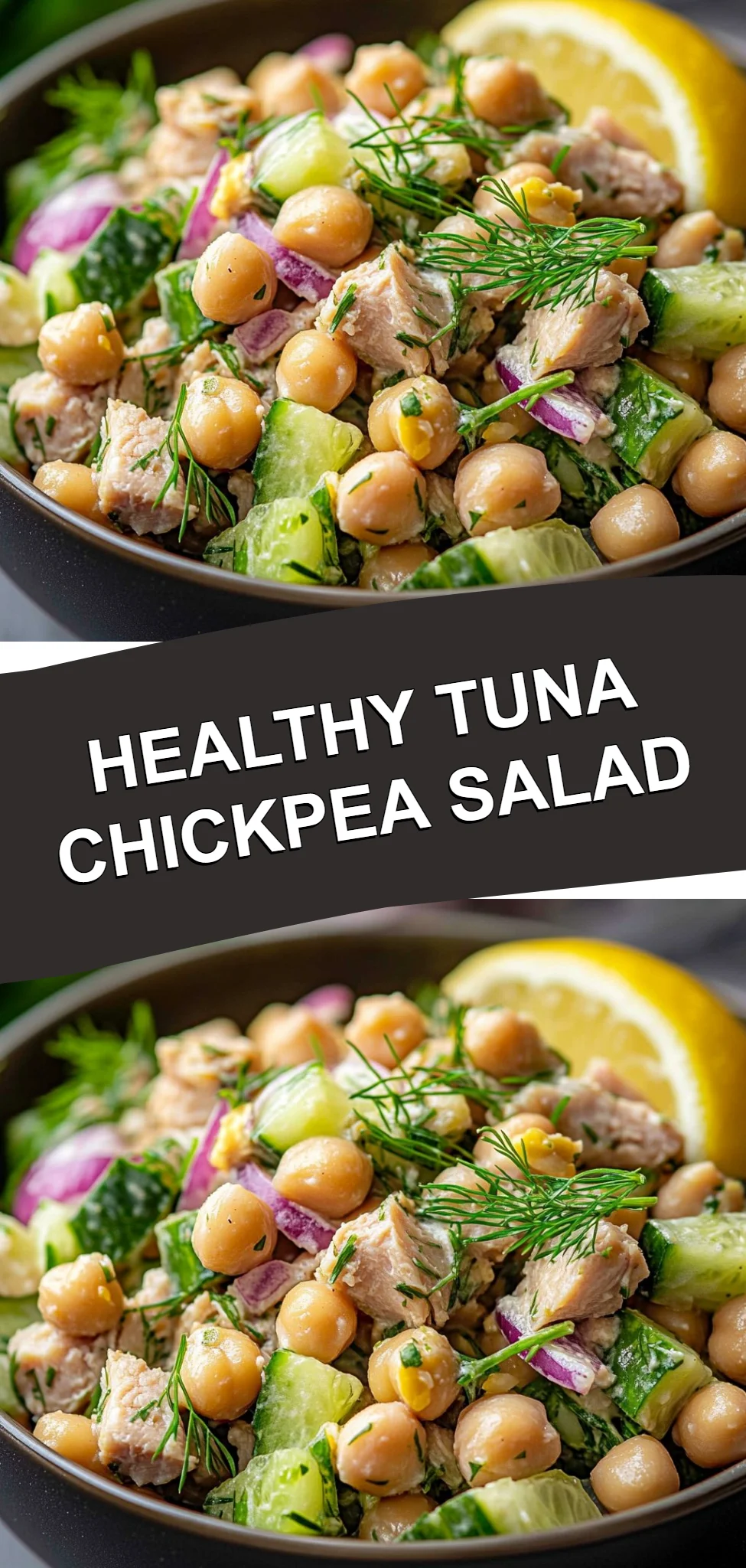 Healthy Tuna Chickpea Salad