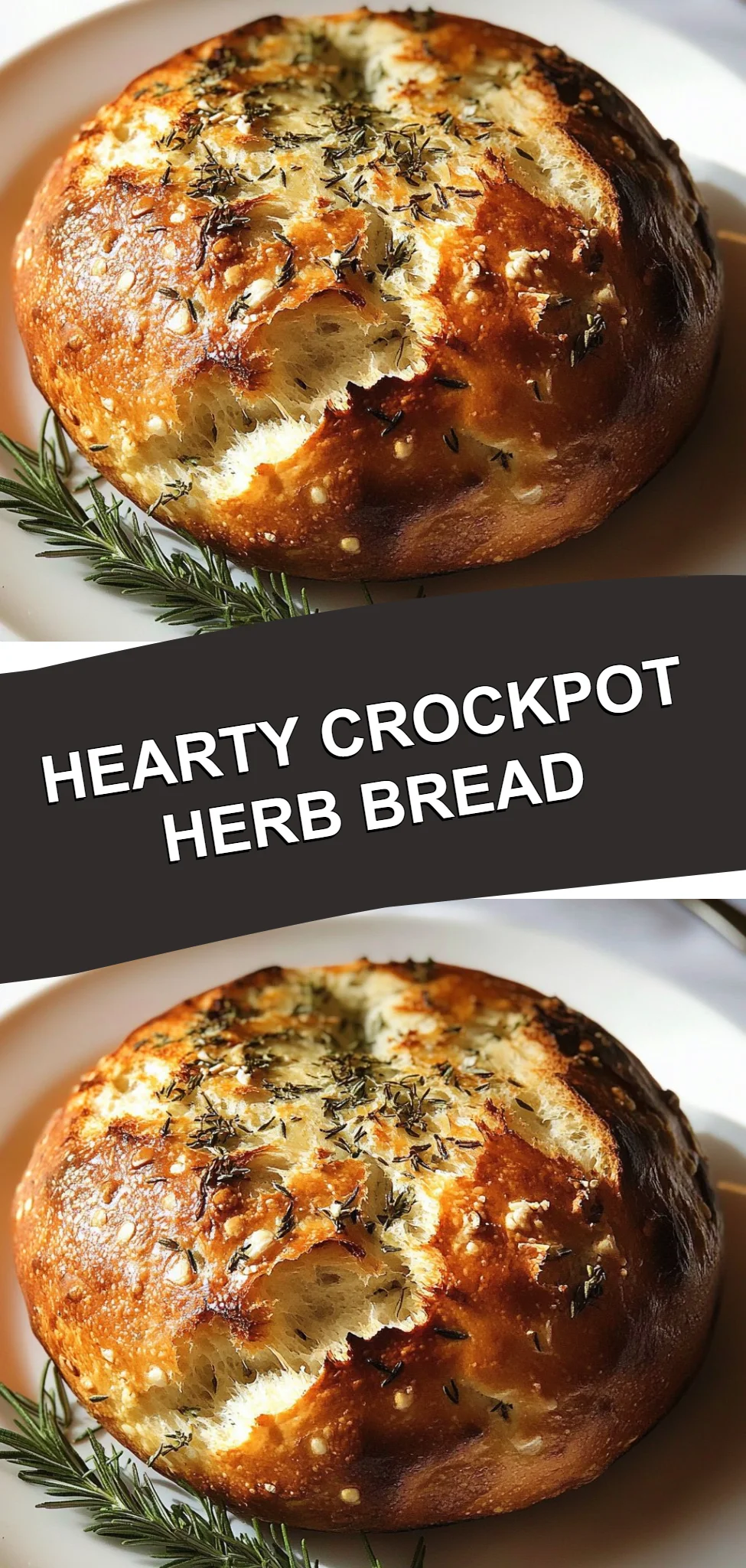 Hearty Crockpot Herb Bread