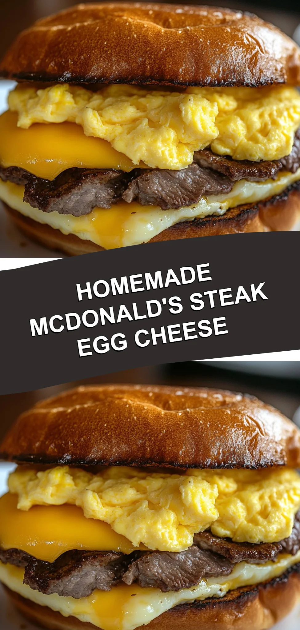 Homemade McDonald's Steak Egg Cheese