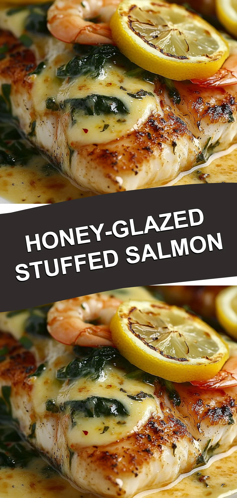 Honey-Glazed Stuffed Salmon