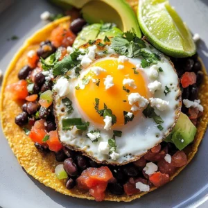 Delicious Huevos Rancheros served with eggs, tortillas, and vibrant salsa