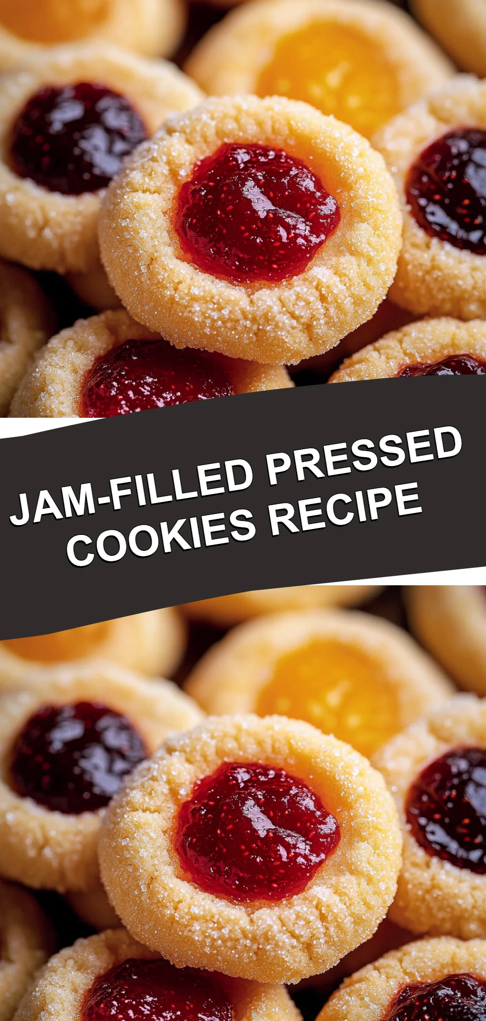 Jam-Filled Pressed Cookies Recipe
