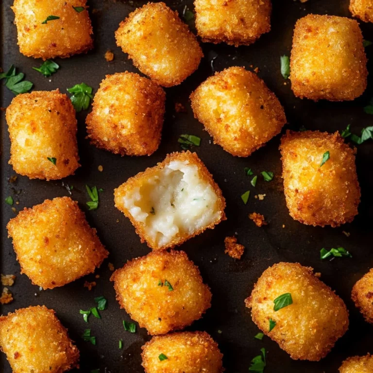 Keto Cauliflower Tots baked and served with dipping sauce