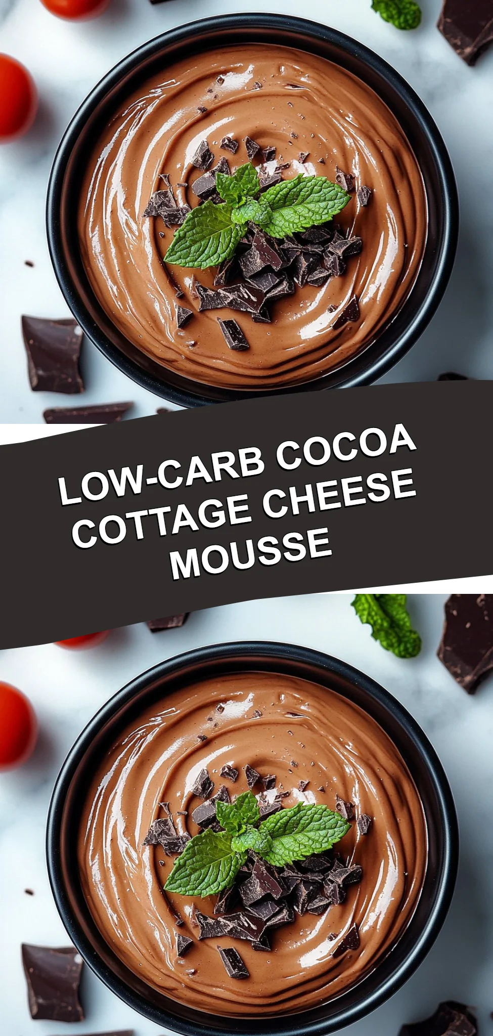 Low-Carb Cocoa Cottage Cheese Mousse