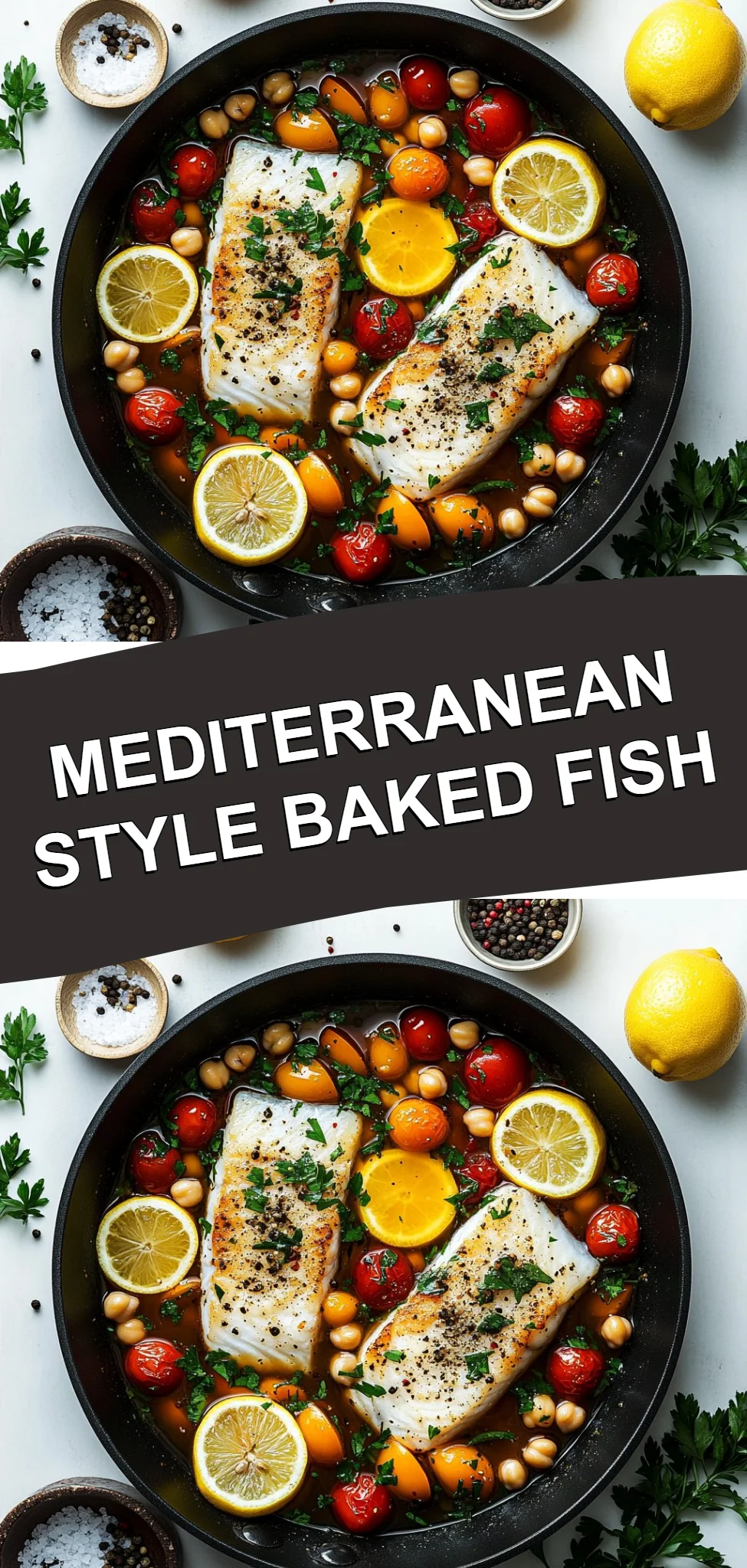 Mediterranean Style Baked Fish