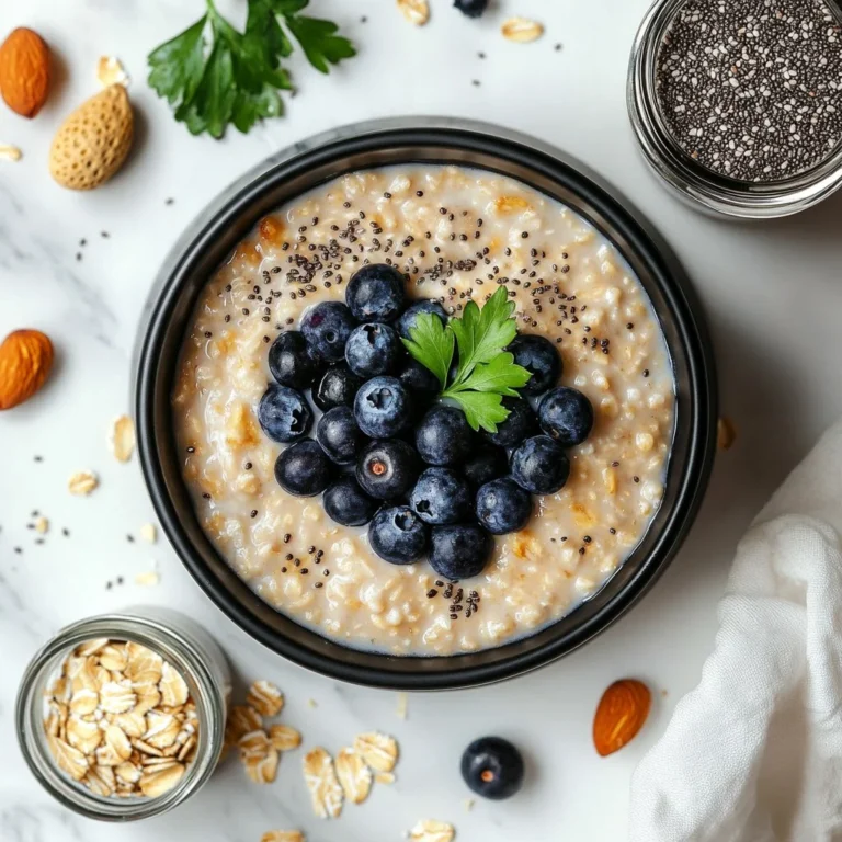 Bowl of non-dairy no-cook overnight oats topped with fruits and nuts