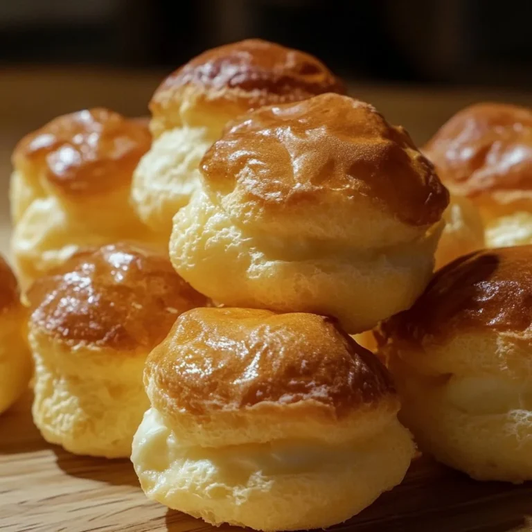 Freshly baked Nun's Puffs served on a plate, a delightful pastry treat.