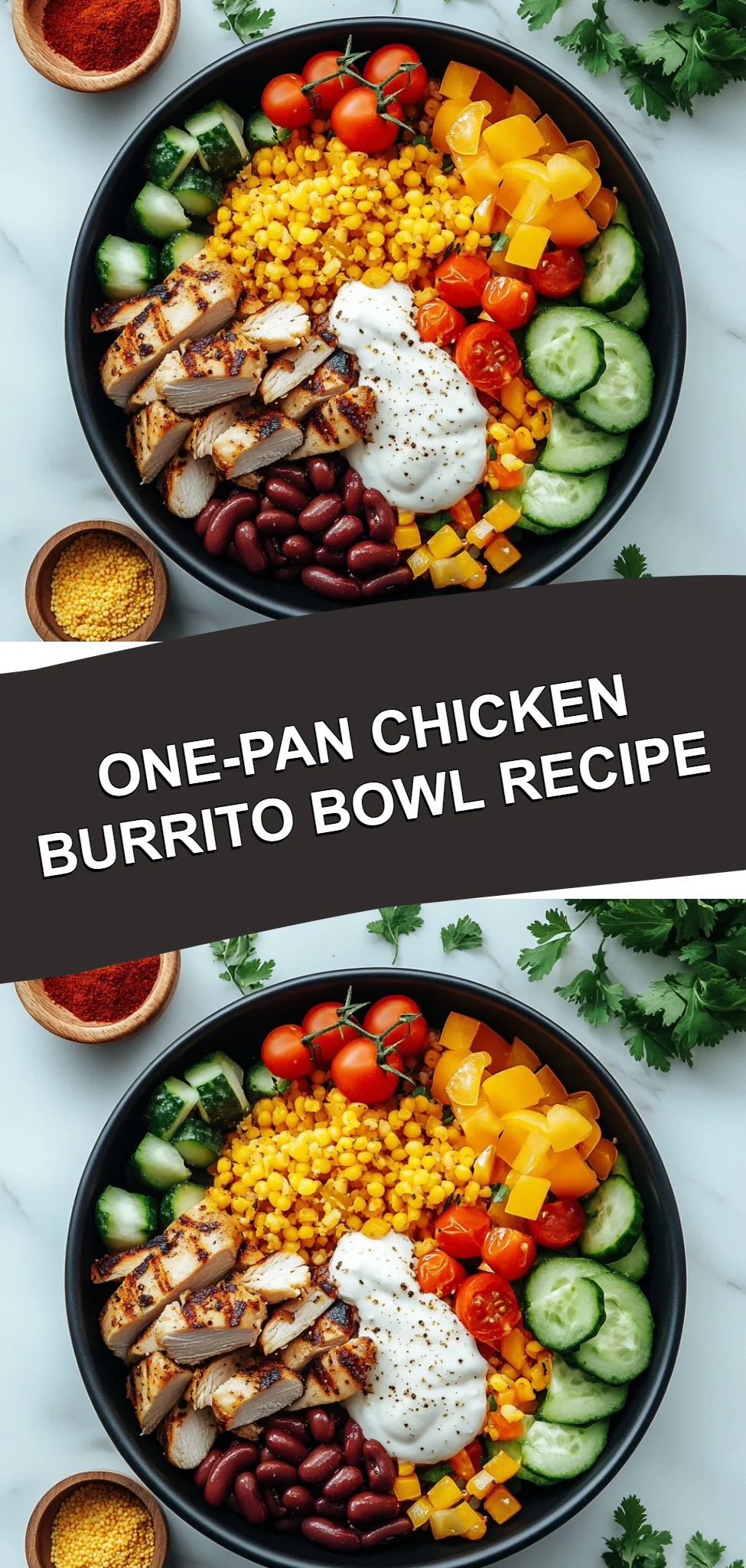 One-Pan Chicken Burrito Bowl Recipe