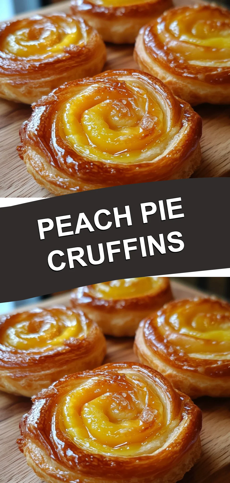 Peach Pie Cruffins