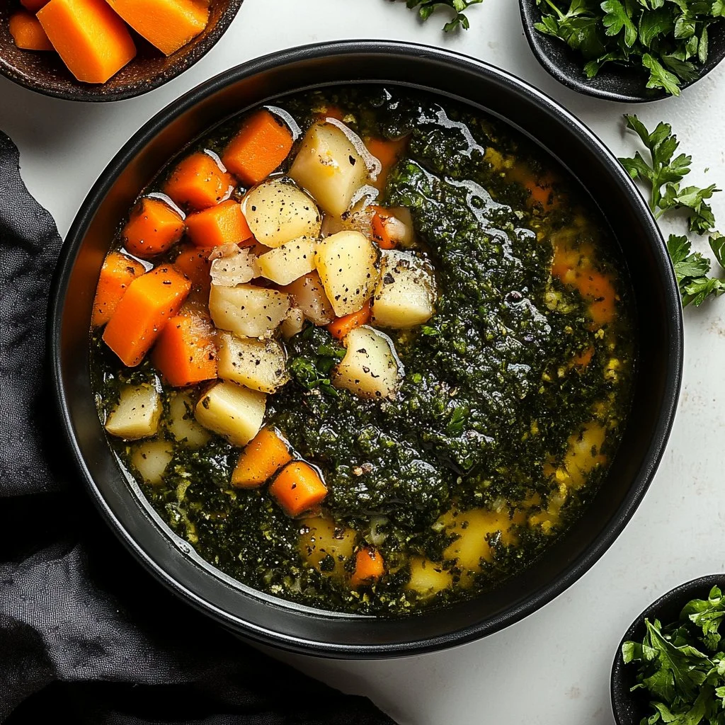 Delicious plate of Picadillo Verde with fresh ingredients and vibrant colors.