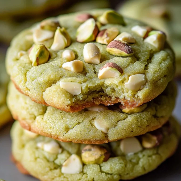 Delicious homemade pistachio pudding cookies on a baking tray