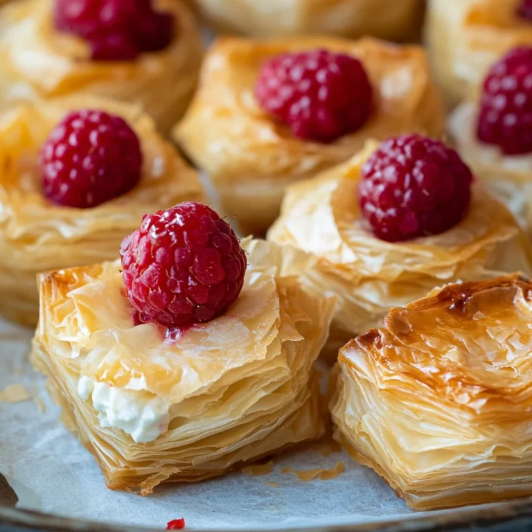 Delicious raspberry cheesecake bites on a plate
