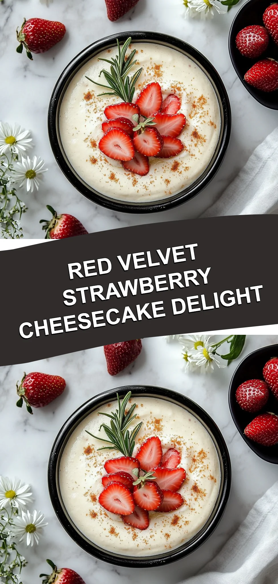 Red Velvet Strawberry Cheesecake Delight