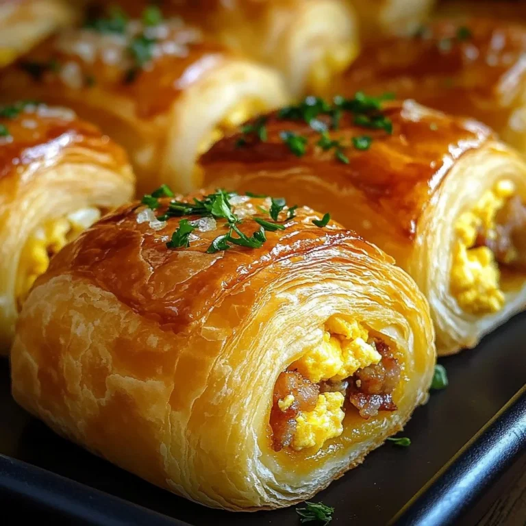 Sausage Egg Cheese Roll-Ups served on a plate with garnishes