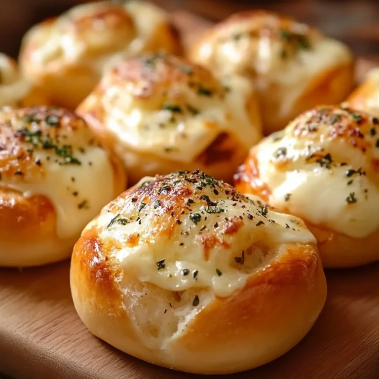 Freshly baked savory cheesy chicken buns with melted cheese and tender chicken