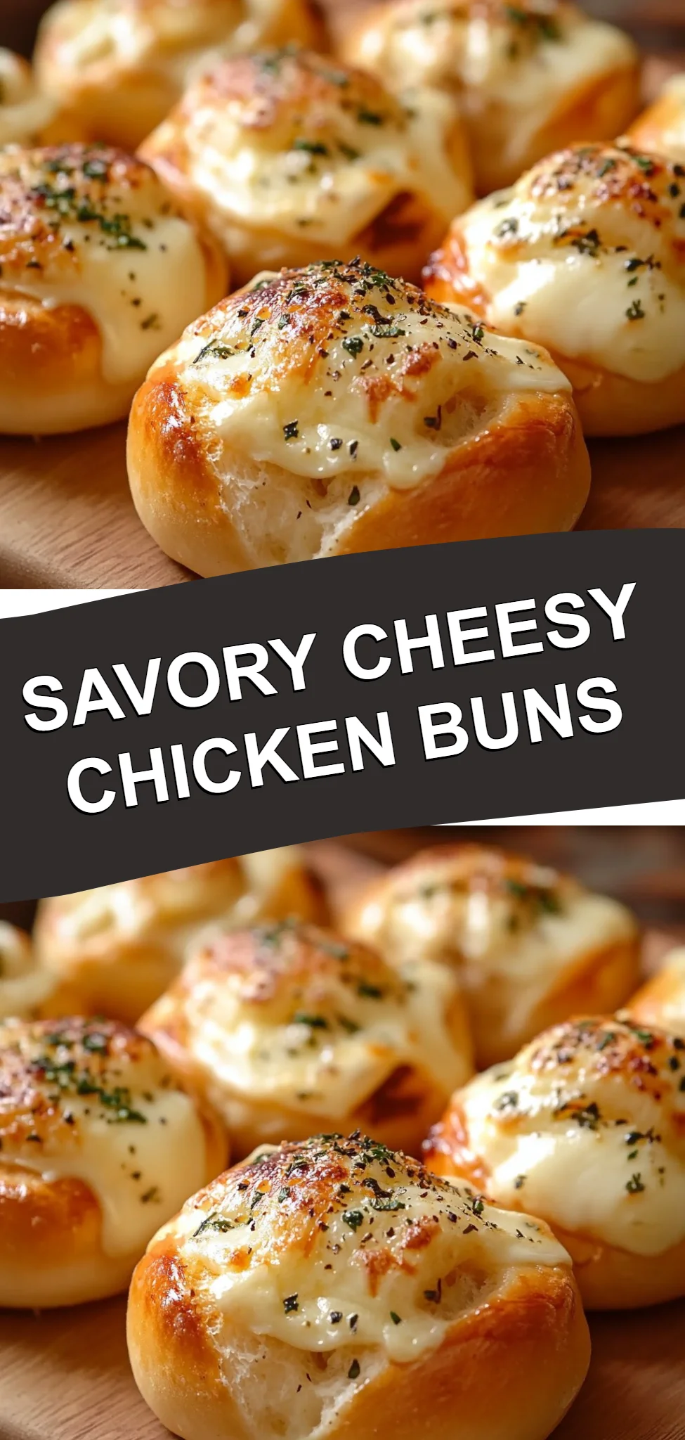 Savory Cheesy Chicken Buns