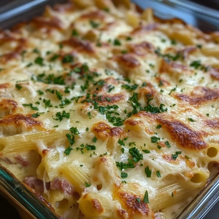 Savory Chicken Lasagna with Spaghetti served on a plate