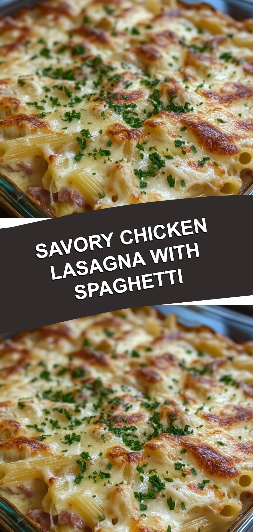Savory Chicken Lasagna with Spaghetti