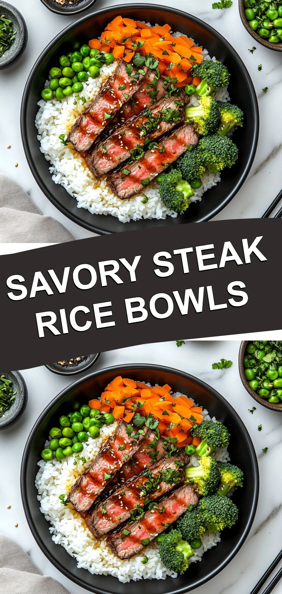 Savory Steak Rice Bowls