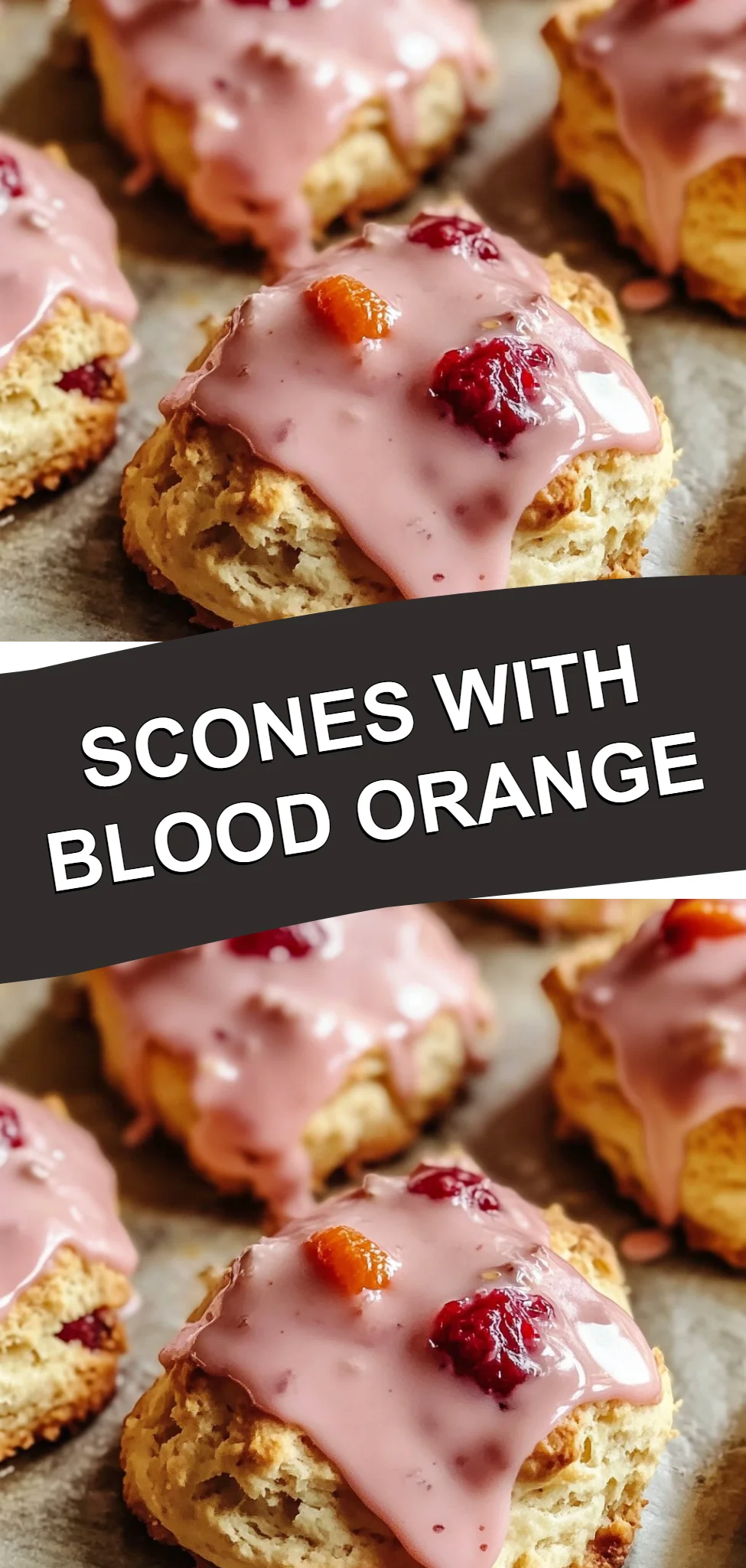 Scones with Blood Orange