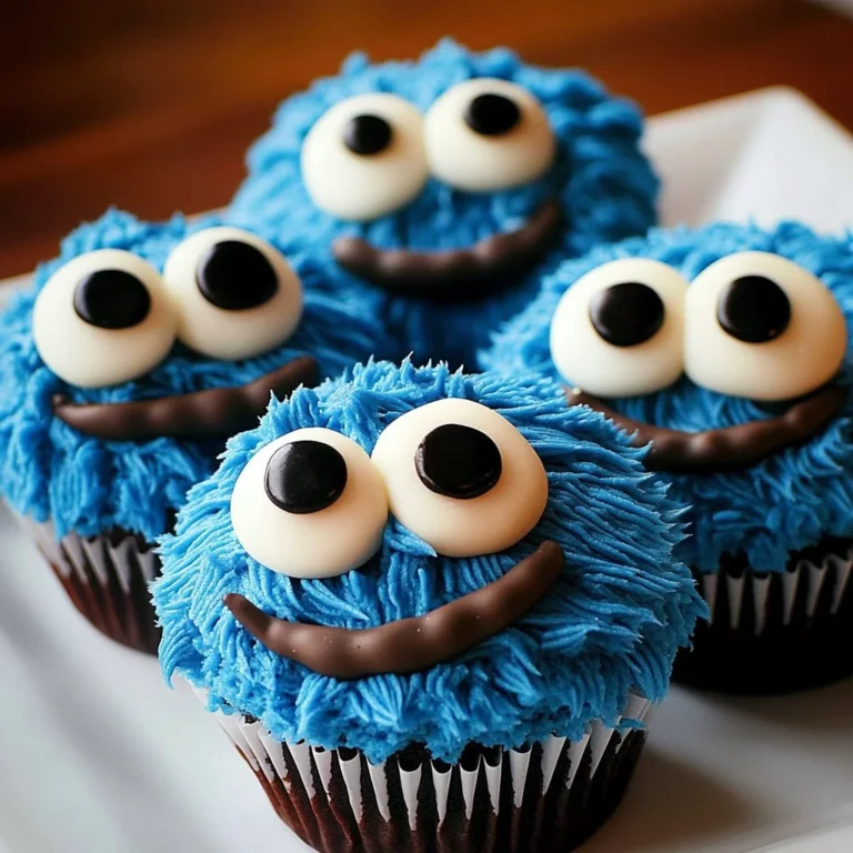 Sesame Street themed cookie cupcakes decorated with colorful frosting and characters.