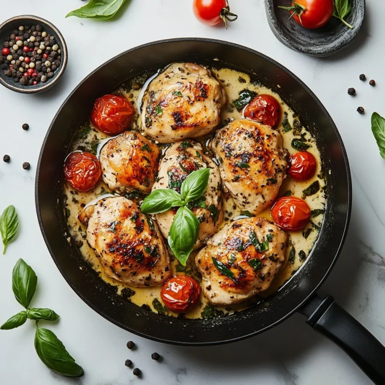 Delicious Silky Tuscan Chicken in creamy sauce served on a plate