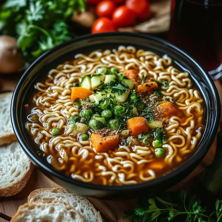 Bowl of simple saucy ramen noodles topped with green onions and sesame seeds.