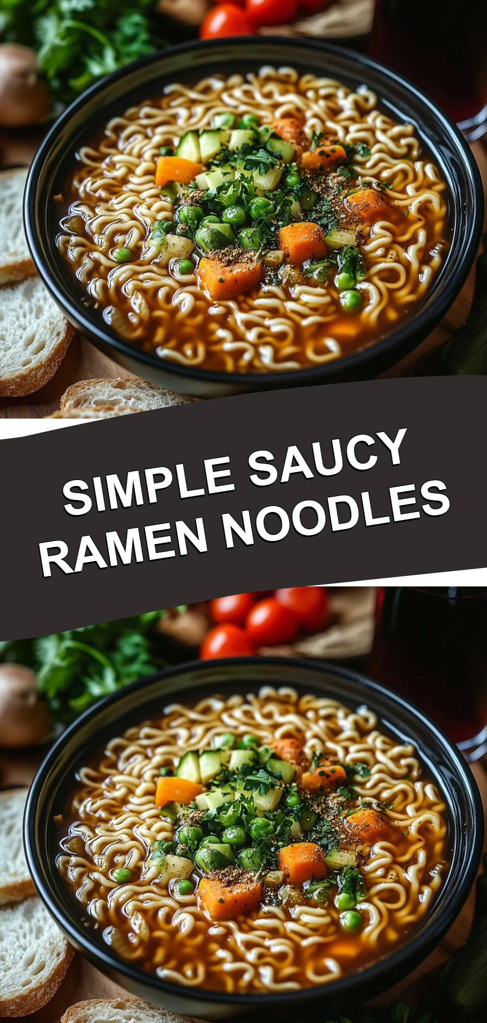 Simple Saucy Ramen Noodles