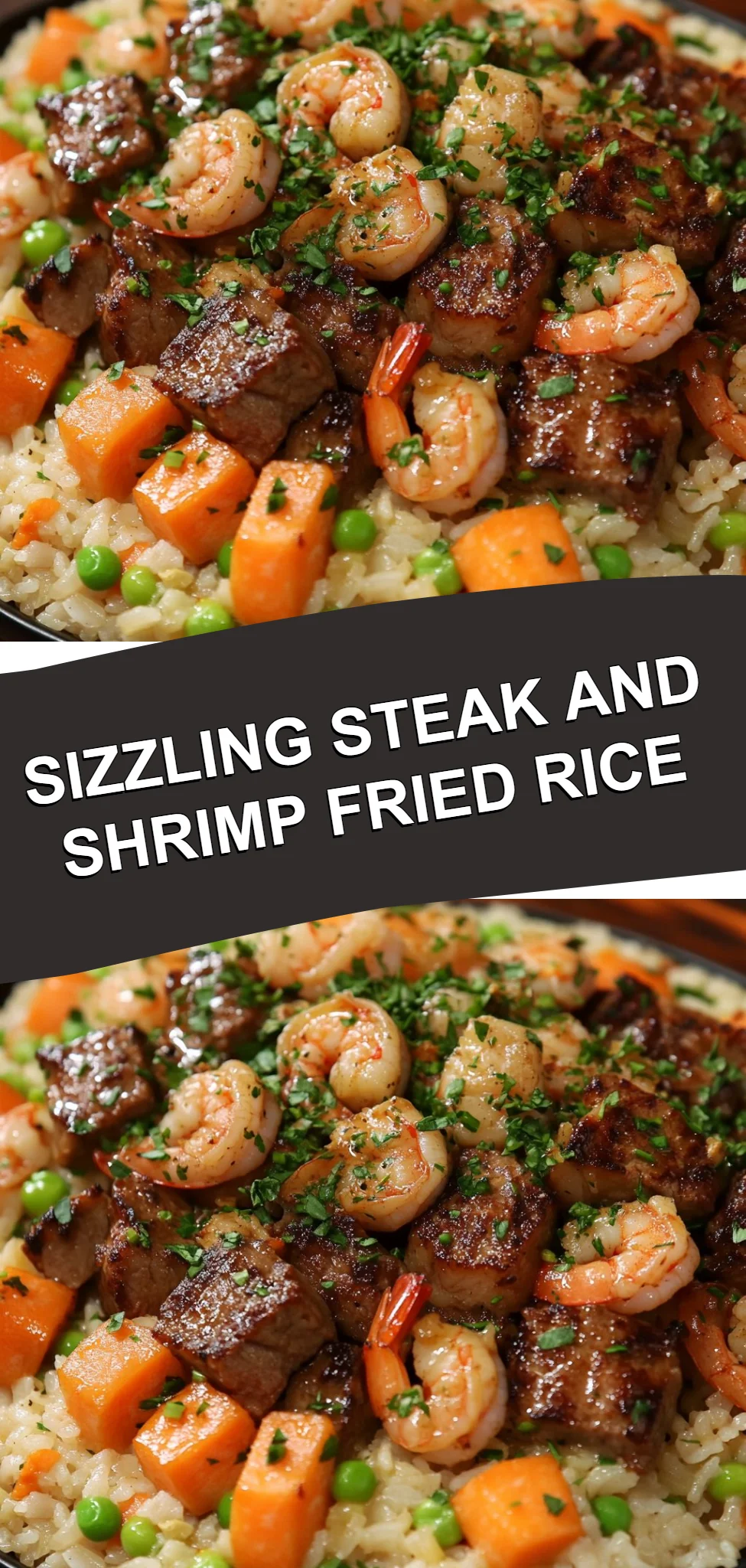 Sizzling Steak and Shrimp Fried Rice