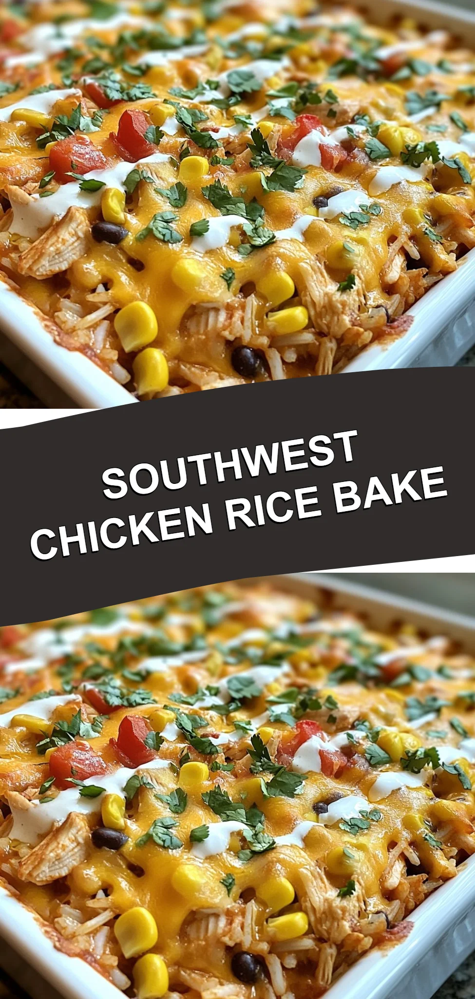 Southwest Chicken Rice Bake