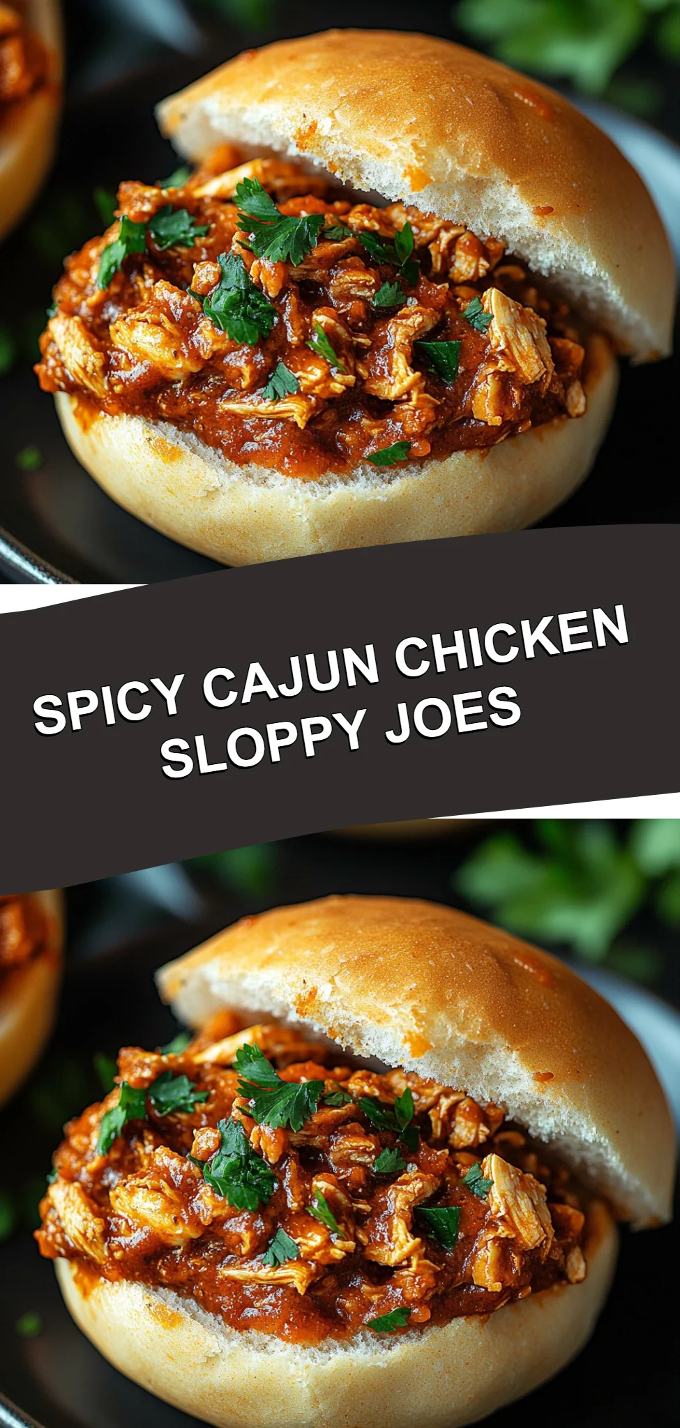Spicy Cajun Chicken Sloppy Joes