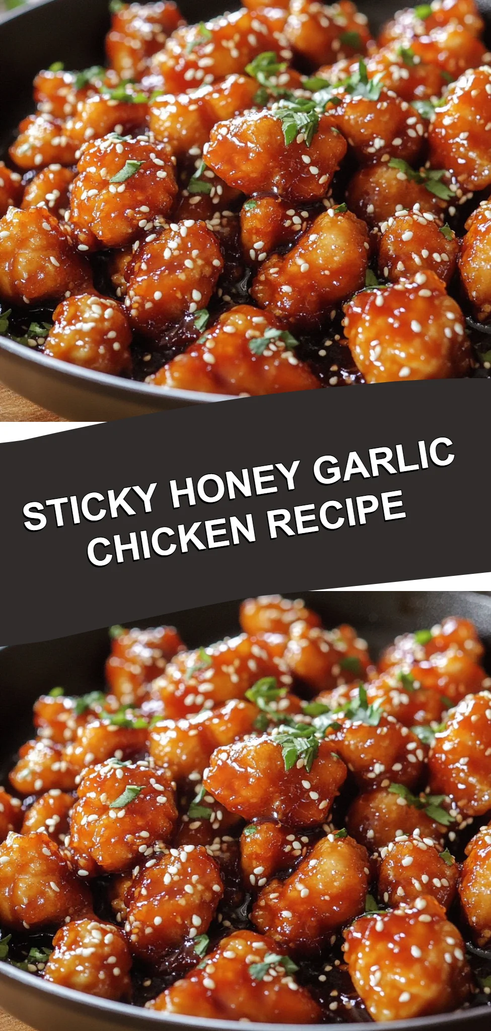 Sticky Honey Garlic Chicken Recipe