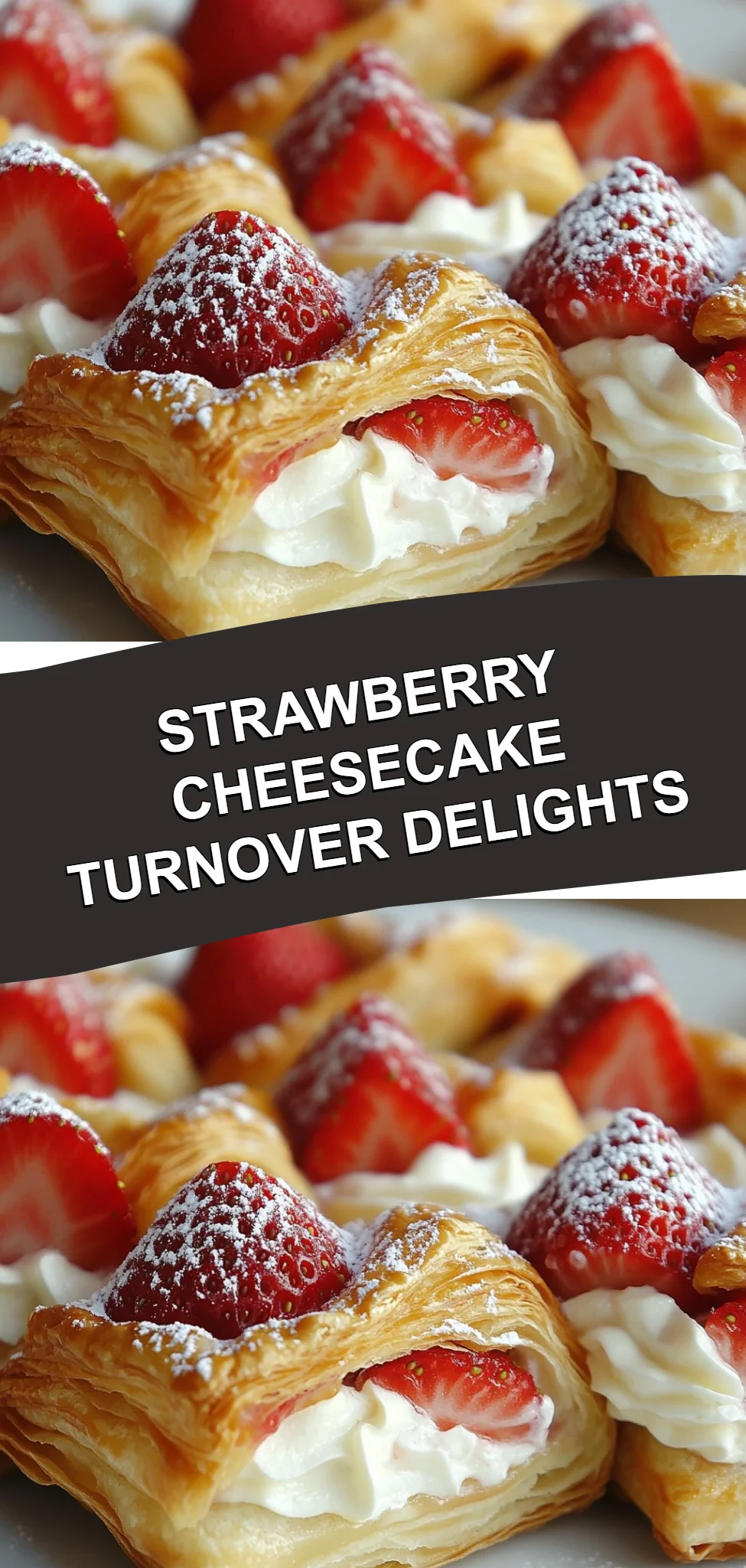 Strawberry Cheesecake Turnover Delights