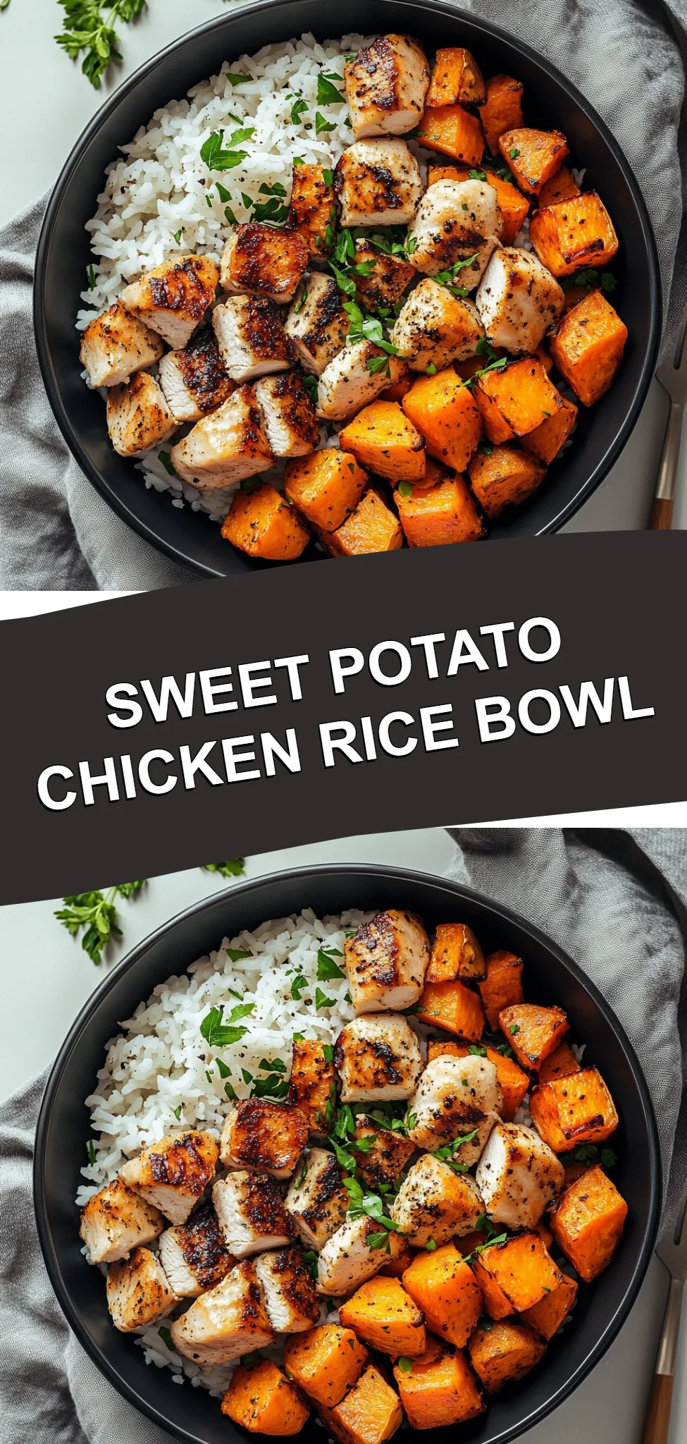 Sweet Potato Chicken Rice Bowl