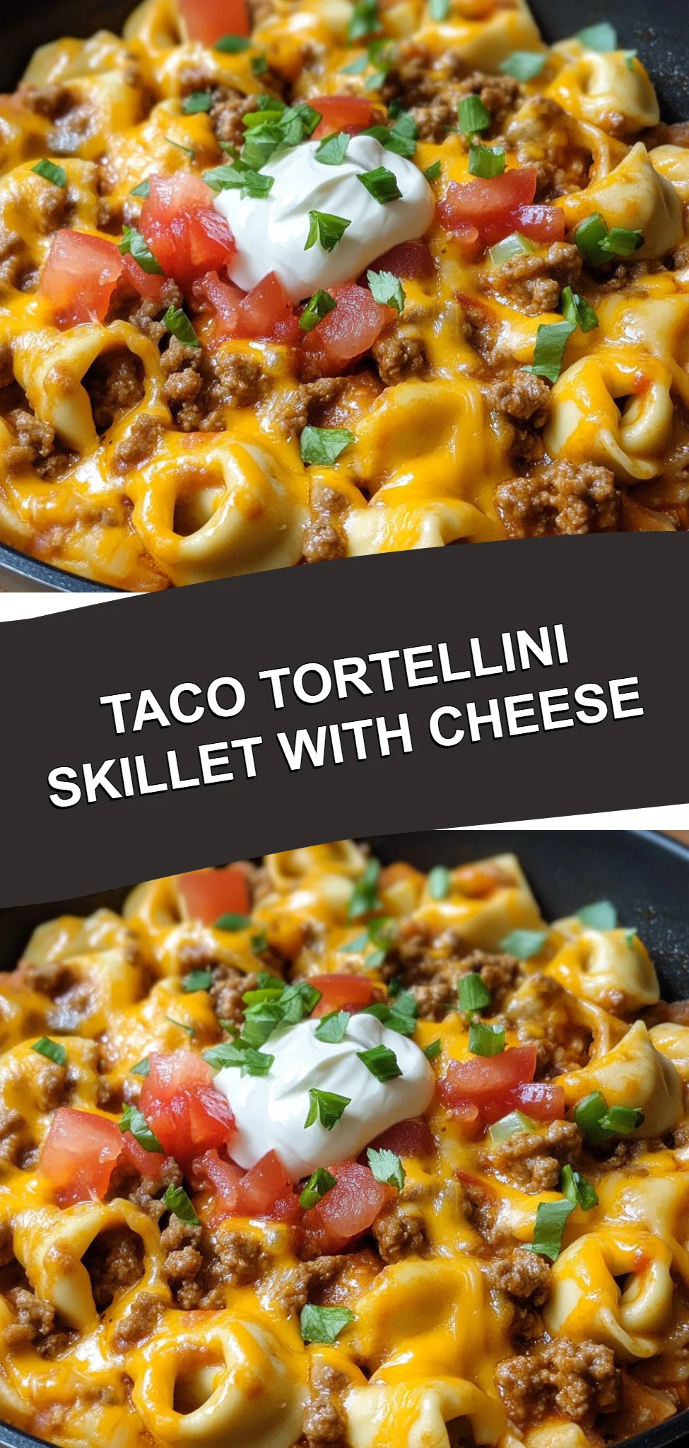 Taco Tortellini Skillet with Cheese
