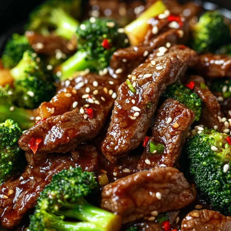 Delicious teriyaki beef stir-fry with broccoli on a plate.