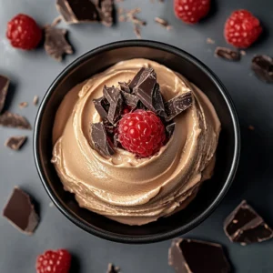 Threefold Chocolate Mousse Cake with layers of rich chocolate mousse and garnish