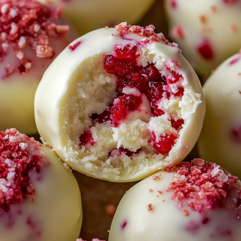 Delicious white chocolate raspberry cheesecake bites ready to enjoy.