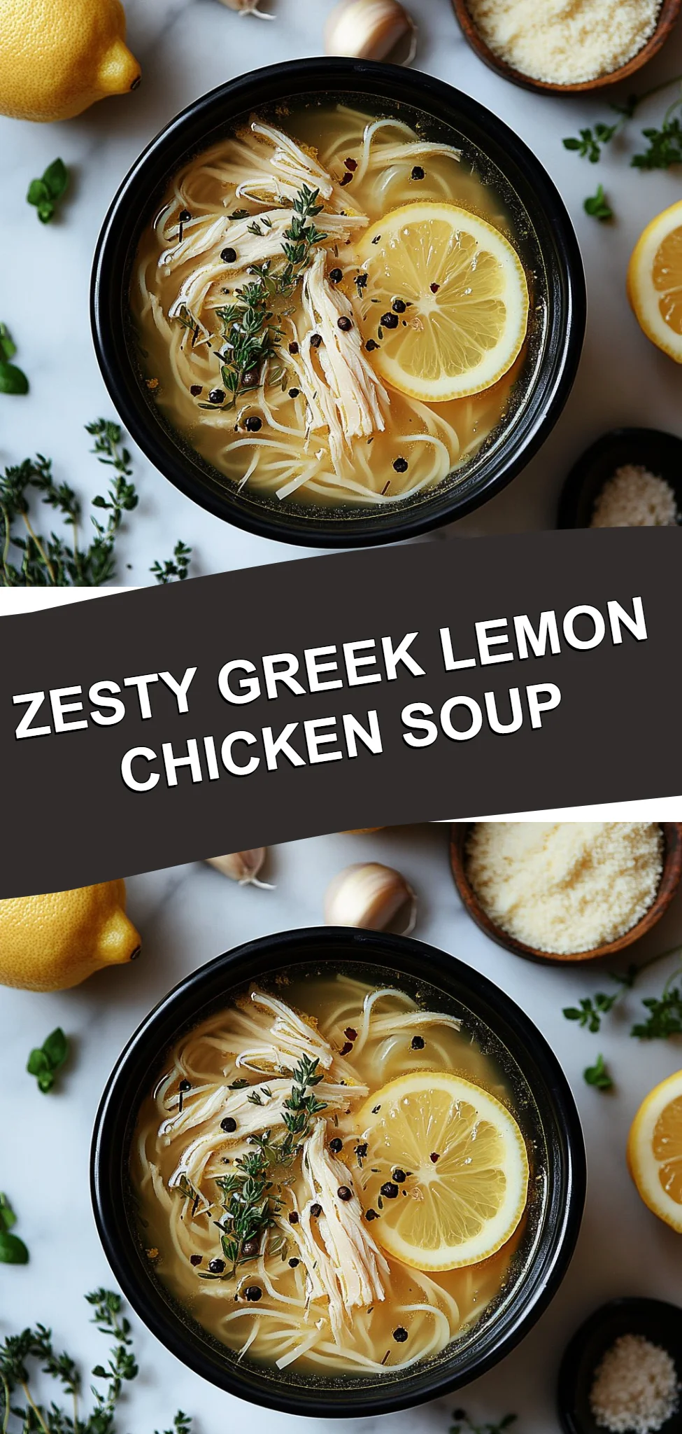 Zesty Greek Lemon Chicken Soup