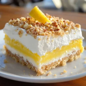 Zesty Lemon Lush Parfait layered with lemon cream and biscuit crumbles